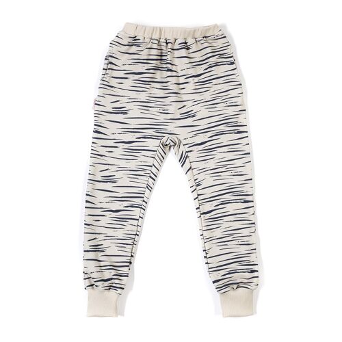 Joggers with pockets tiger stripes