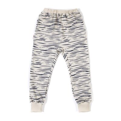 Joggers with pockets tiger stripes
