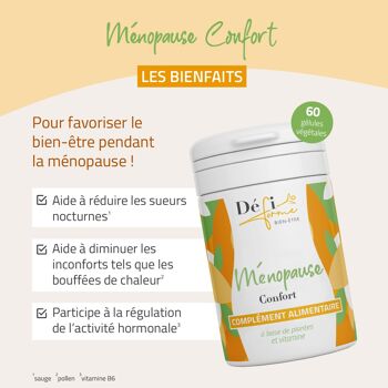 Complément Alimentaire Ménopause - Confort - 60 gélules végétales 4