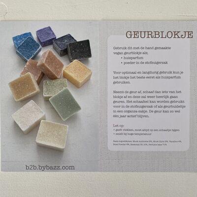 Countercard Fragrance Cubes Dutch; Price per Piece