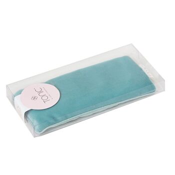 Coussin pour les yeux en velours Tonic Luxe Seafoam 1