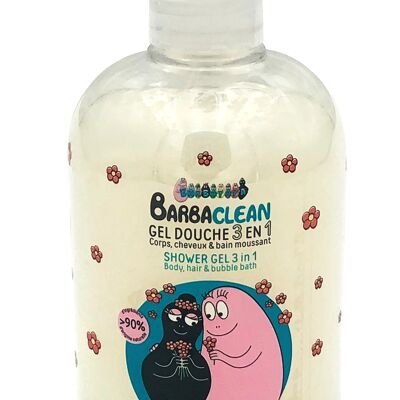 Gel de ducha 3 en 1: cuerpo, cabello y baño de burbujas - 500 ml Barbapapa