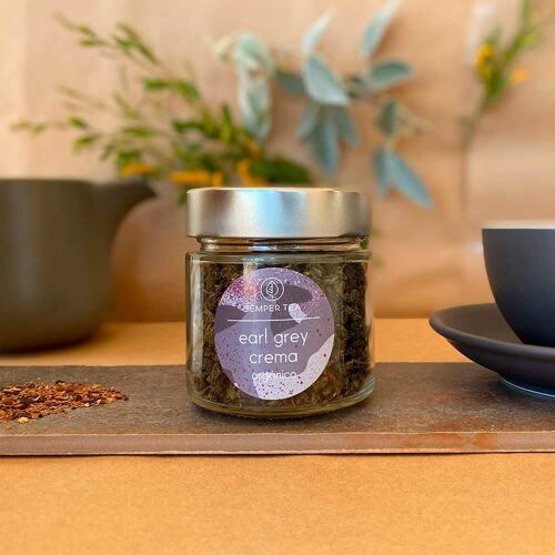 EARL GREY CREMA Té orgánico I Té de hojas sueltas en tarro de cristal