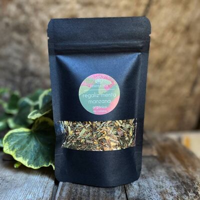 Té de hierbas organico REGALIZ MANZANA MENTA I Té de hojas en bolsita