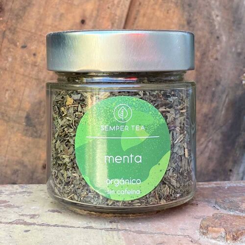 Té de menta orgánico MINT I Té de hojas sueltas en tarro de cristal