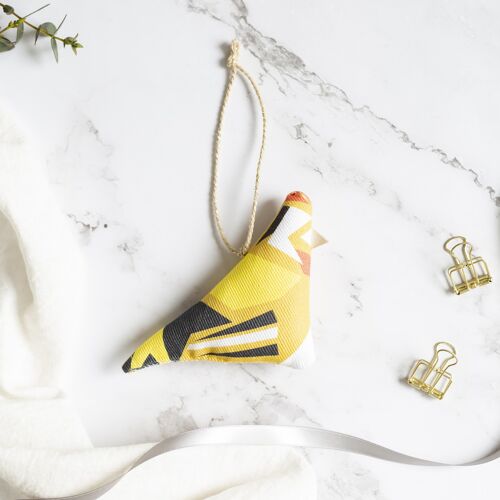Hanging Bird Decoration - Goldfinch