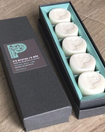 O'r Mynydd I'r Mor Wax Melts - Coffret cadeau de 5 Wax Melts 1