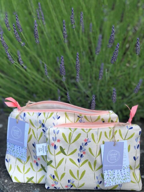 Organic Cotton Lavender Print Bag Large Bag