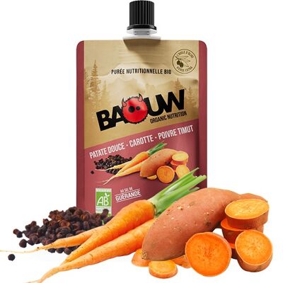 Purée nutritionnelle Baouw Patate douce-Carotte-Poivre Timut