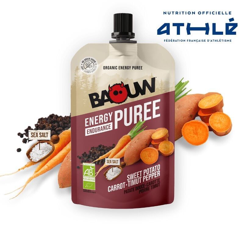 Purea nutritiva di patate dolci, carote e peperoni Baouw