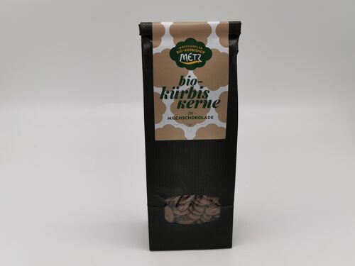 Bio-Kürbiskerne in Milchschokolade
