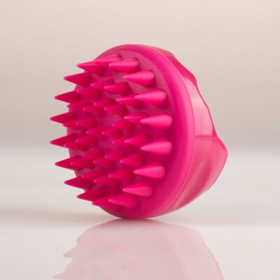 Brosse de massage du cuir chevelu - Rose