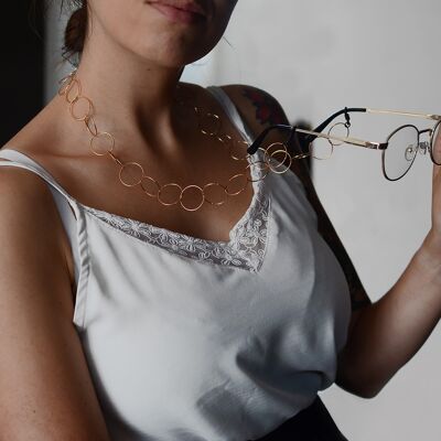 Large link dew glasses chain