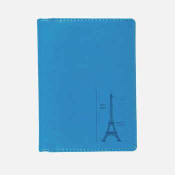 Protège-passeport Elégance bleu tour Eiffel (lot de 3) 1