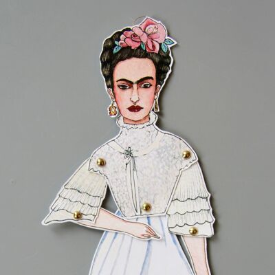 Marionnette Frida blanche