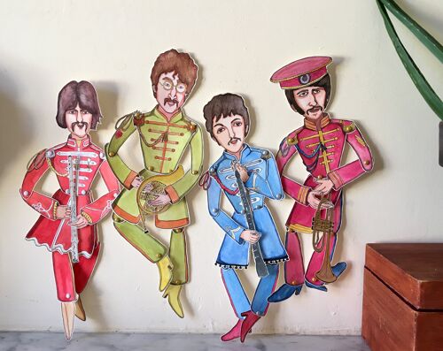 Lot de 4Marionnette The Beatles