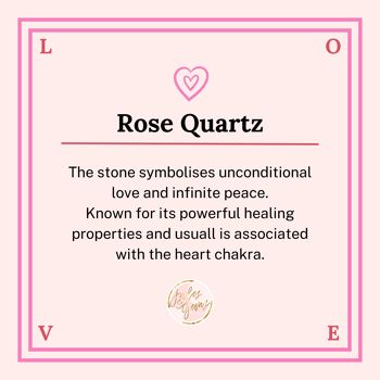 Collier Quartz Rose - Or Rose 2