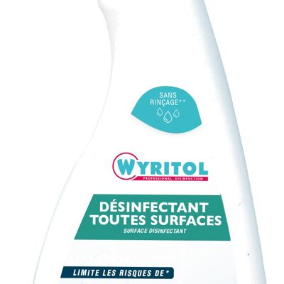 Wyritol spray désinfectant nettoyant toutes surfaces sans allergènes-750 ml
