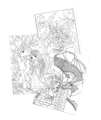 LIVRE DE COLORIAGE FANTAISIE FSC 2