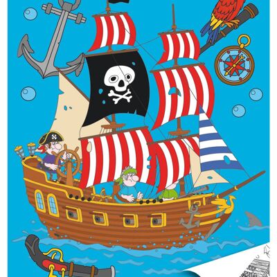 COLORING BOOK PIRATE FSC