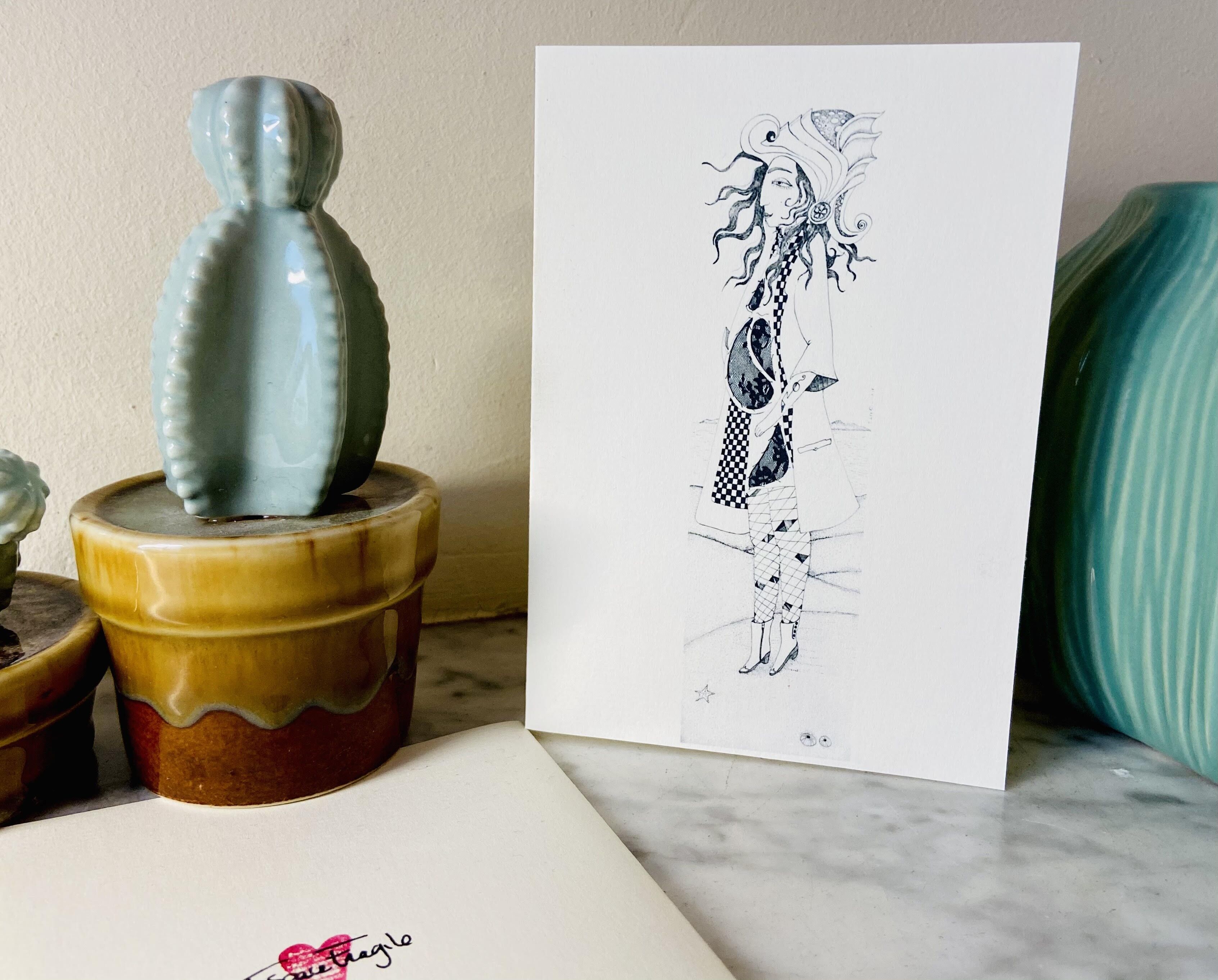 Carte de voeux - La magnifique guerrière