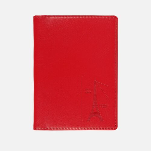 Protège-passeport Elégance rouge tour Eiffel (lot de 3)