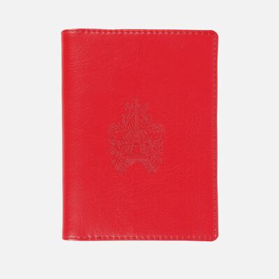 Protège passeport volute rouge  tour Eiffel (lot de 3)