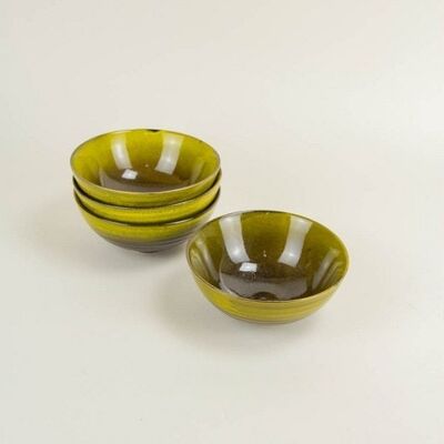 Set of 4 bowls Hoa Bien green