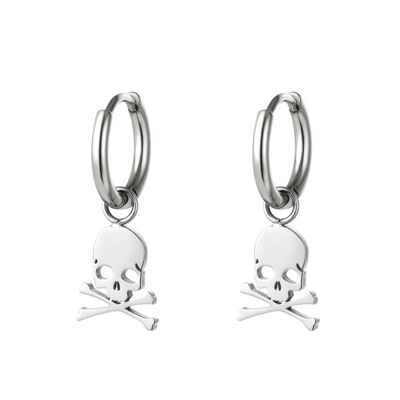 The pirate life silver earring