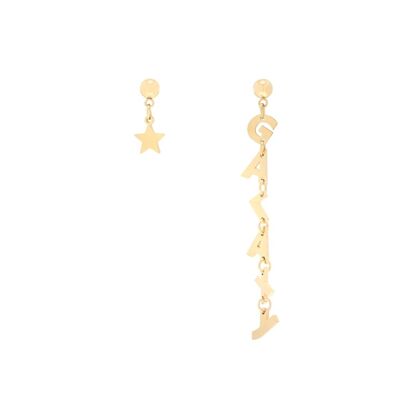 Galaxy Star Gold Earrings
