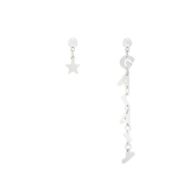 Galaxy Star Silver Earrings