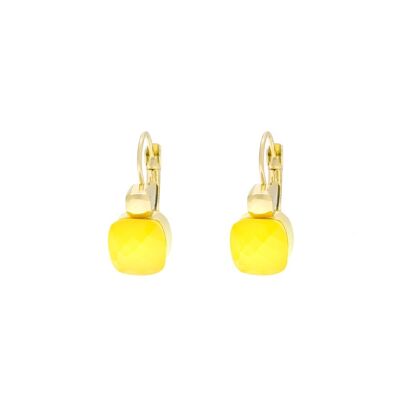 Boucles d'oreilles bonbon citron