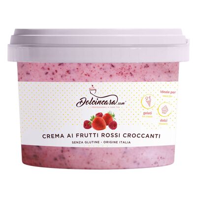 Spreadable Cream with Crunchy Red Fruits Gluten Free 500 GR