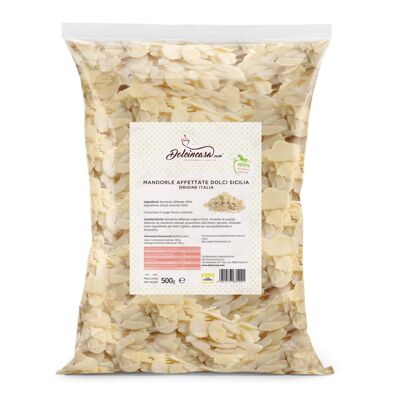 Amandes douces siciliennes tranchées - 500 gr.