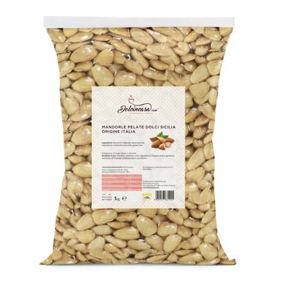 Amandes douces pelées siciliennes - 1 kg.