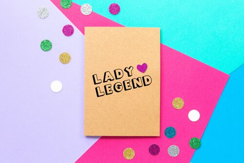 Funny Thank You Card | Lady Legend
