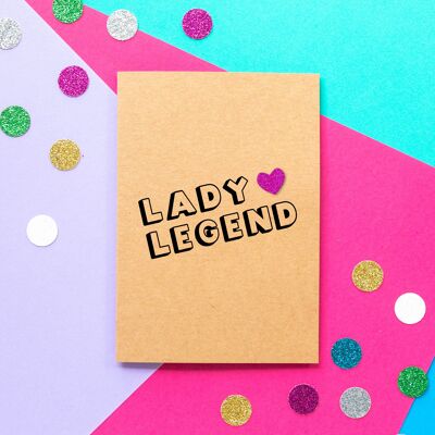 Funny Thank You Card | Lady Legend