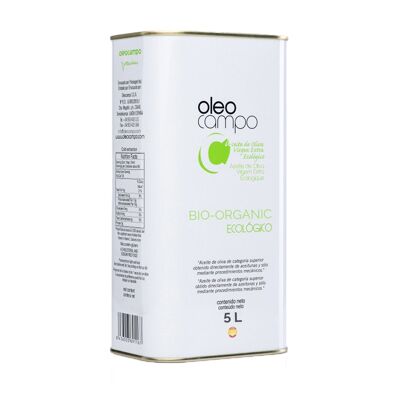 Olio extravergine di oliva biologico, Picual dalla Spagna 5 litri