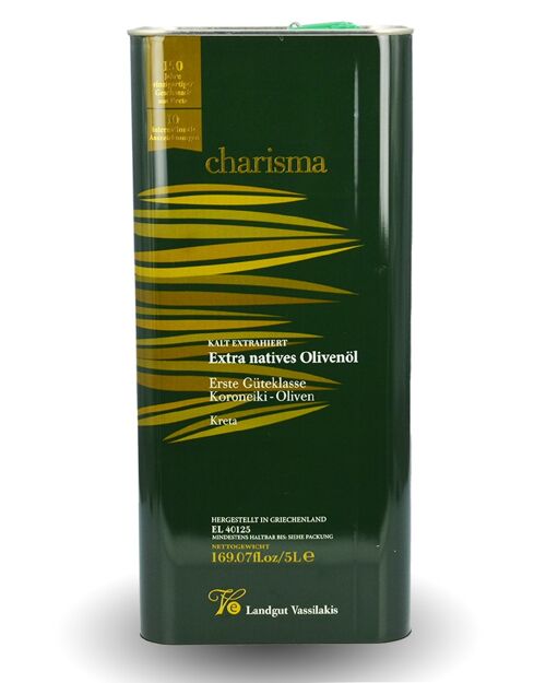 Premium Olivenöl Extra Nativ, Kreta 5 Liter