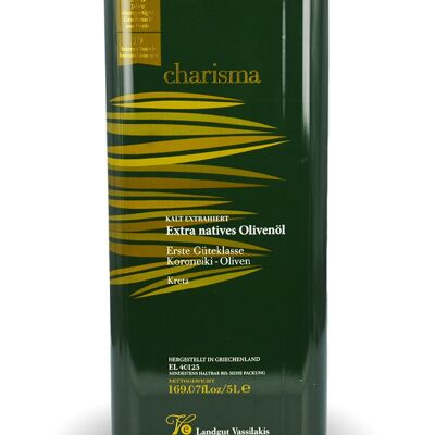 Premium Extra Virgin Olive Oil, Crete 5 liters
