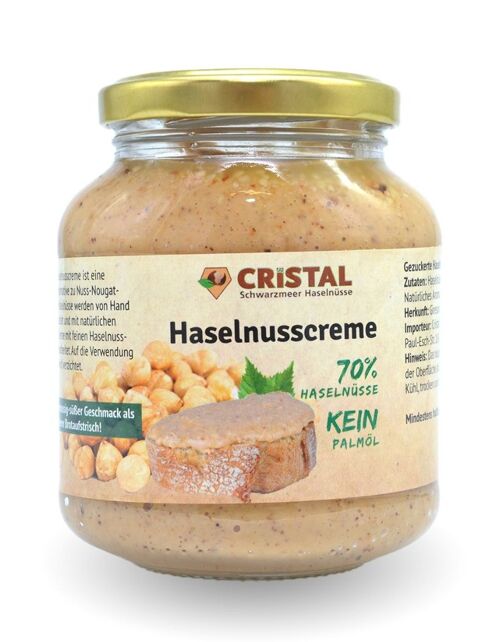 Premium Haselnusscreme 300g, 70% Haselnuss-Anteil