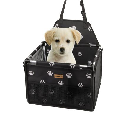 Luxe autostoel hond pootjes patroon