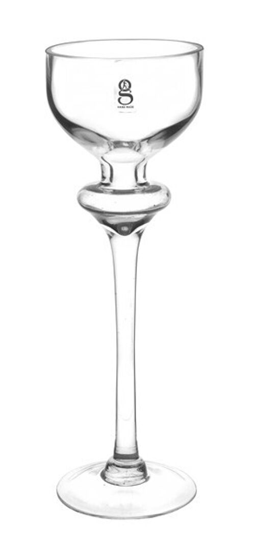 Candlestick made of glass