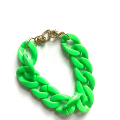 Neon green chunky bracelet