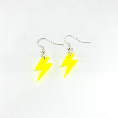 Yellow bolt earrings