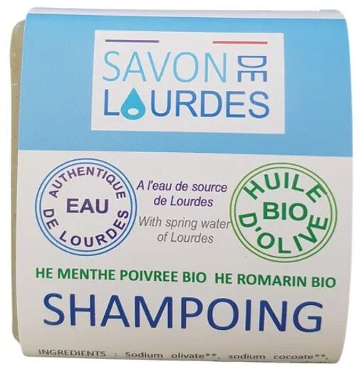 Shampoing de Lourdes solide aux actifs BIO et naturels