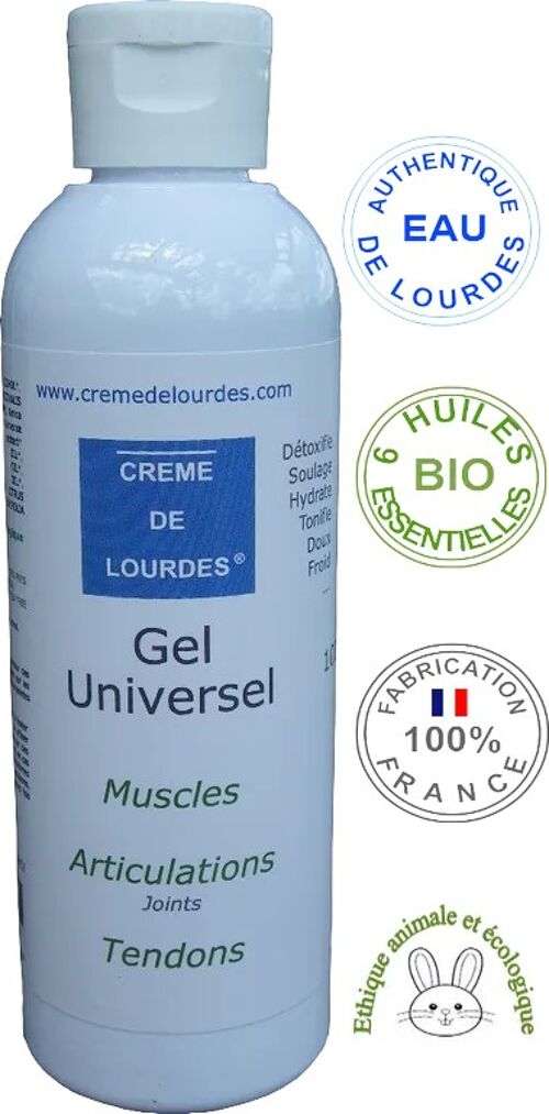 Gel universel musculaire articulaire tendineux jambes lourdes aux actifs BIO et naturels