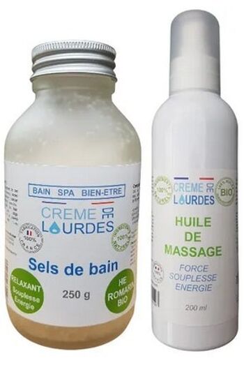 Sels de bain apaisant musculaire articulaire romarin BIO 2