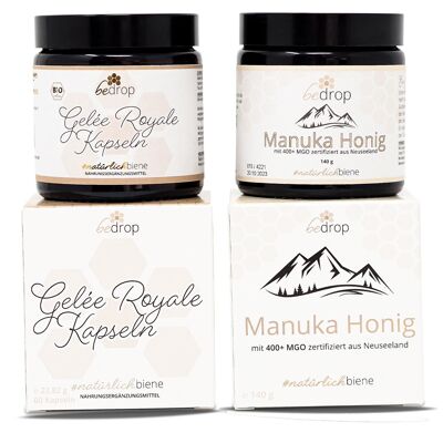 Energiebooster Set | Manuka Honig MGO 400 + Bio Gelee Royal Kapseln