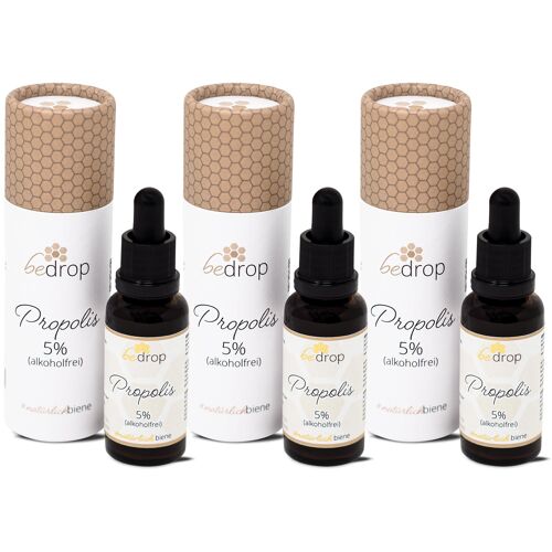 Vorteilsset: 3x Propolis Tinktur (alkoholfrei & wasserlöslich) - 30ml im 3er Set